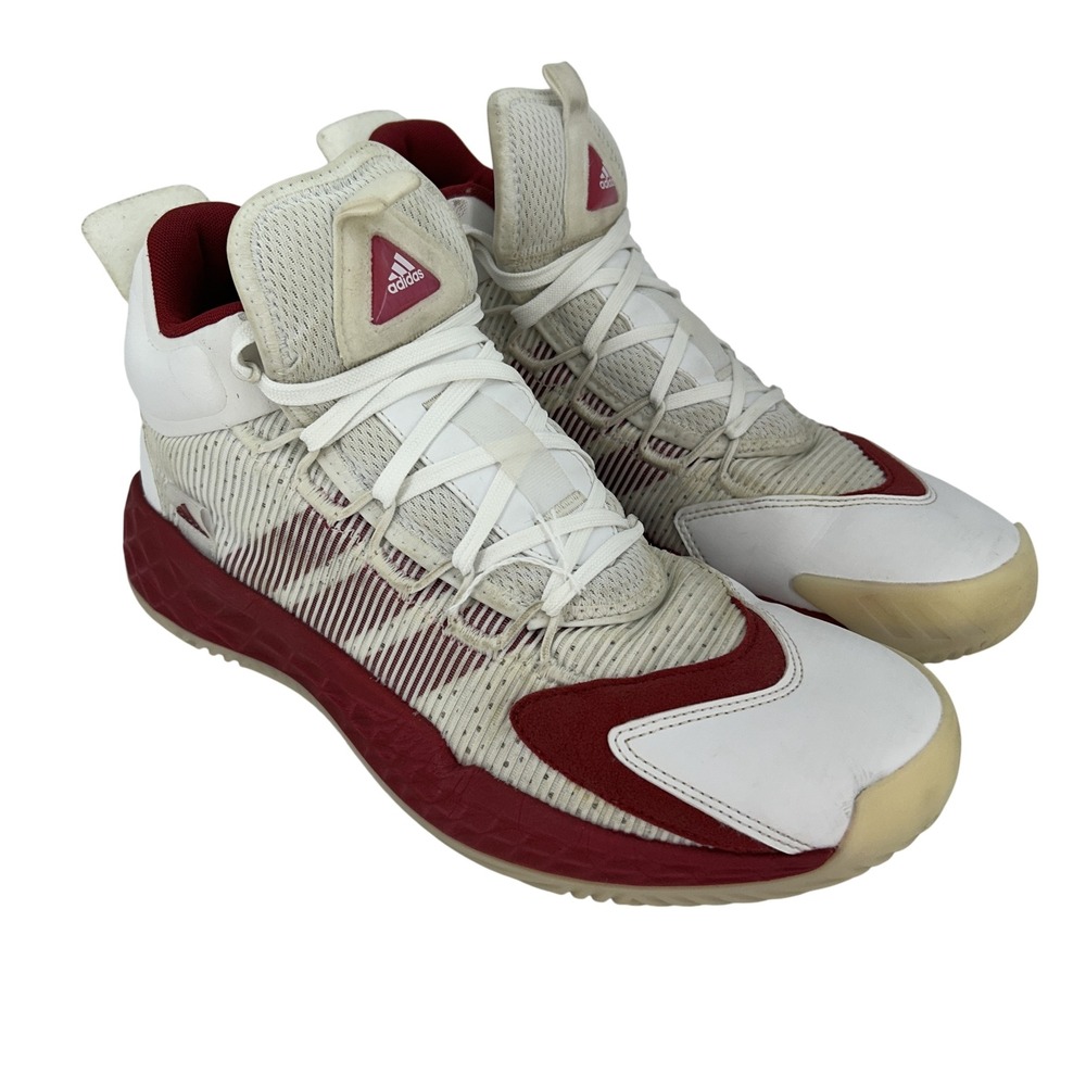 Adidas Shoes Mens Size 10.5 Maroon White Pro Bounce 2019 Boost FW9514 Basketball